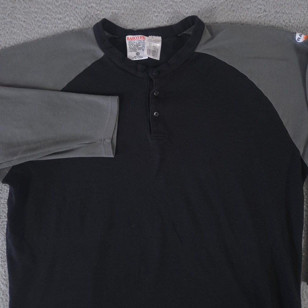 Rasco FR Shirt Mens 3XL Cat 2 NFPA Fire Resistant Long Sleeve Henley Outdoor